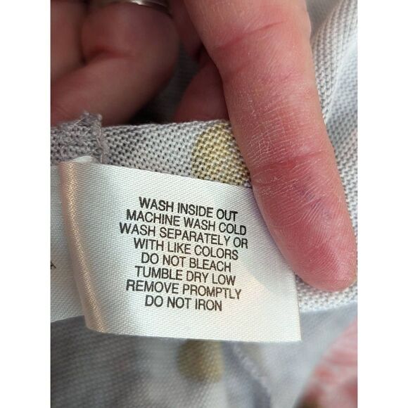 PJ Couture Women Two Piece Daisy Print Pajama Set Gray Size Large - Picture 16 of 16